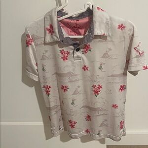 Oahu Golf apparel youth M- White and Pink